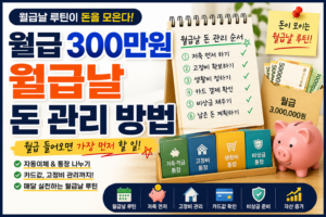 돈 관리 방법과 월급 루틴