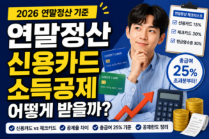 신용카드 소득 공제 안내 포스터