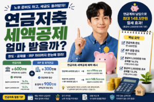 연금저축 세액공제 안내 포스터