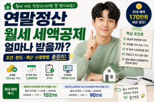 연말정산 세액공제 안내 포스터