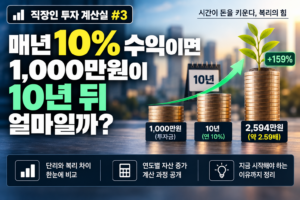 투자 수익 계산 및 비교